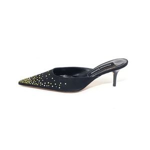 Christian Lacroix Mule Heel Pointed Toe Rhinestone